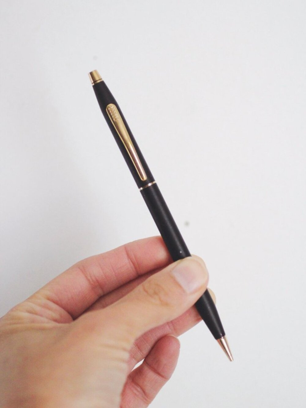 Cross Classic Century Mechanical Pencil 23k Gold Plated Matte Black
